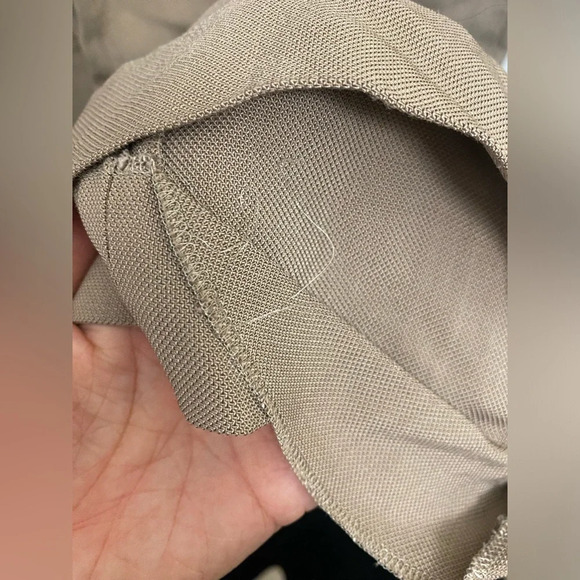 Women’s Vintage Armani Collezioni Italy Taupe Pants Size 12 Wide Leg GUC - Picture 5 of 12